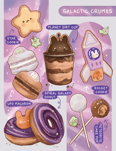 Galactic Crumbs Poster